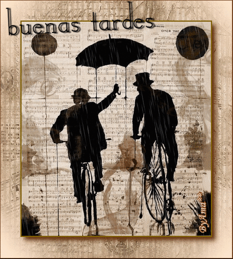 Sombras Negras en Bicicleta Bajo la Lluvia 190620123216333796